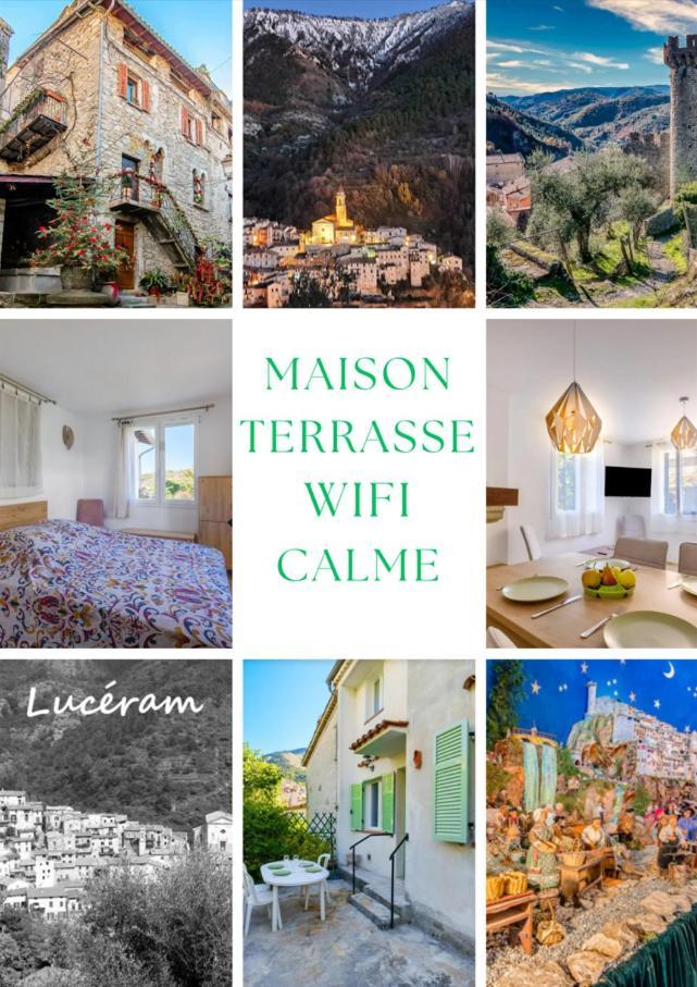 La Tiniera A Luceram - Maison Renovee 2023- Terrasse - Wifi - Village Des Creches Zewnętrze zdjęcie